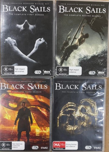 Black Sails : The Complete Seasons 1-4 (DVD)