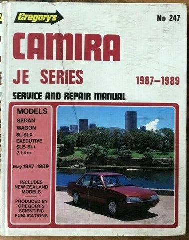 Gregory's Service & Repair Manual - #247 - Holden Camira JE Series (1982-84) (Hardcover)