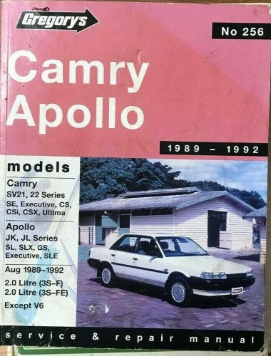 Gregory's Service & Repair Manual - #256 - Holden Camry Apollo (1989-92)