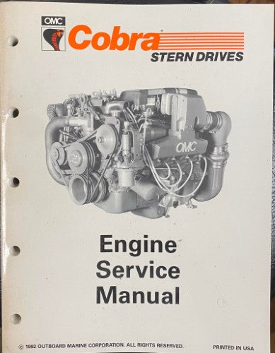 Cobra Stern Drives - EFI Diagnostic Manual