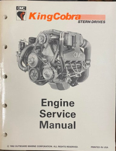 Cobra Stern Drives - King Cobra Engine Service Manual