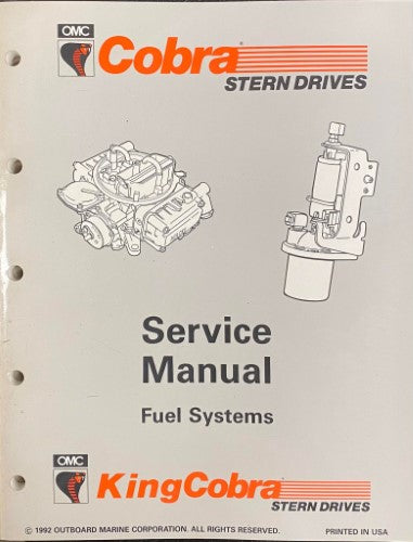 Cobra Stern Drives - Service Manual : Fuel Systems