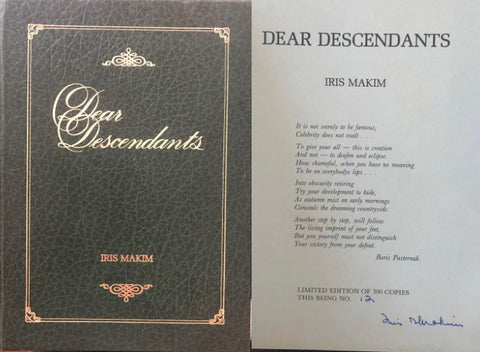 Iris Makim - Dear Descendants (Hardcover)