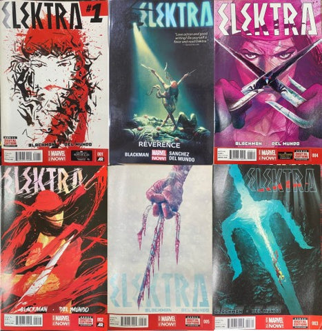 Marvel - Elektra - Issues 1-5 Plus Reverence Book