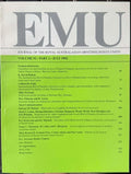 EMU : Journal Of The Royal Australasian Ornithologists Union #92 (July 1992)