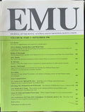 EMU : Journal Of The Royal Australasian Ornithologists Union #96 (Sept 1996)