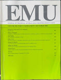 EMU : Journal Of The Royal Australasian Ornithologists Union #100 (Dec 2000)