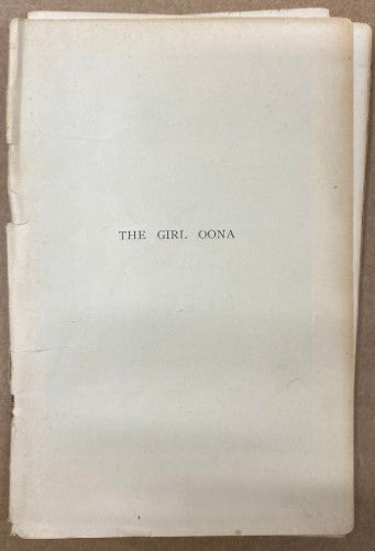 James Devaney - The Girl Oona (& Other Tales Of The Australian Blacks)