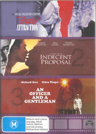 Fatal Attraction / Indecent Proposal / An Officer And A Gentleman (DVD)