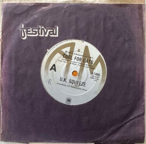 U.K. Squeeze - Cool For Cats (Vinyl 7'')