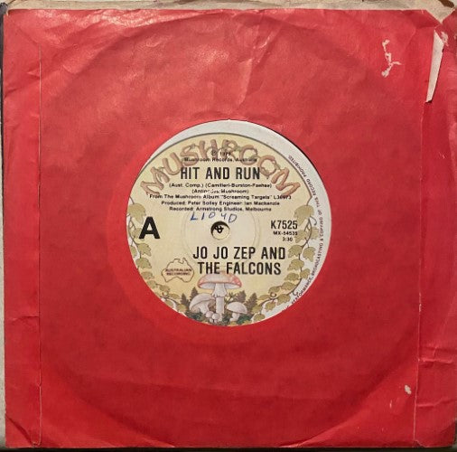 Jo Jo Zep & The Falcons - Hit And Run (Vinyl 7'')