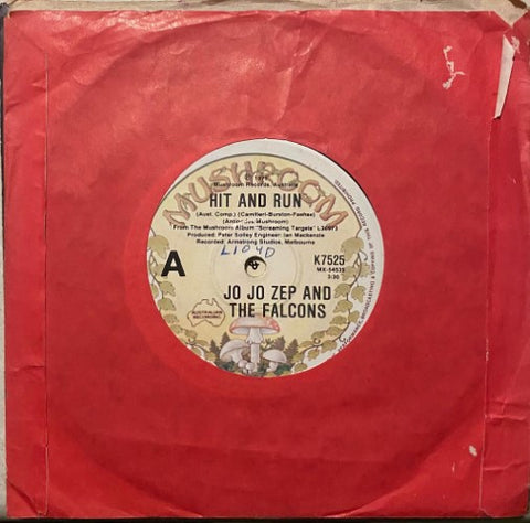 Jo Jo Zep & The Falcons - Hit And Run (Vinyl 7'')