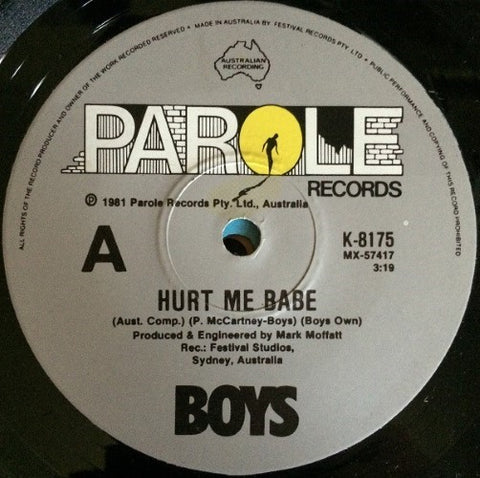 Boys - Hurt Me Babe (Vinyl 7'')