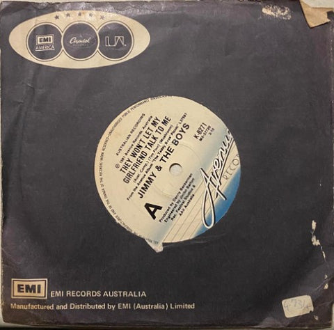 Jimmy & The Boys - They Won't Let My Girlfriend Talk To Me (Vinyl 7'')