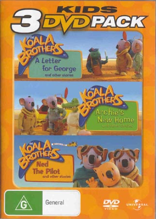Koala Brothers : A Letter For George / Archies New Home / Ned The Pilot (DVD)
