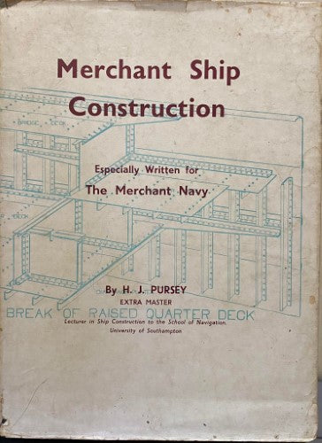 H.J Pursey - Merchant Ship Construction (Hardcover)