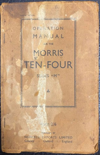 Operation Manual - Morris Ten-Four: Series 'M'