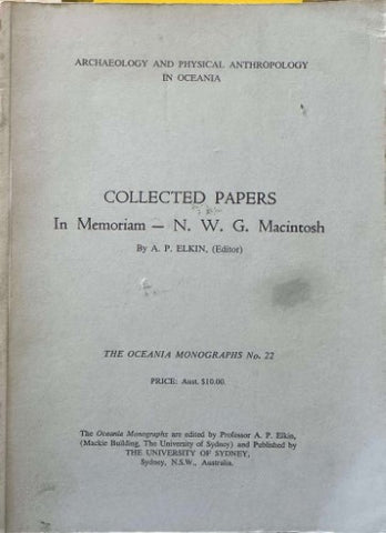 Archaeology & Physical Anthropology - Collected Papers (Oceana Monographs #22)
