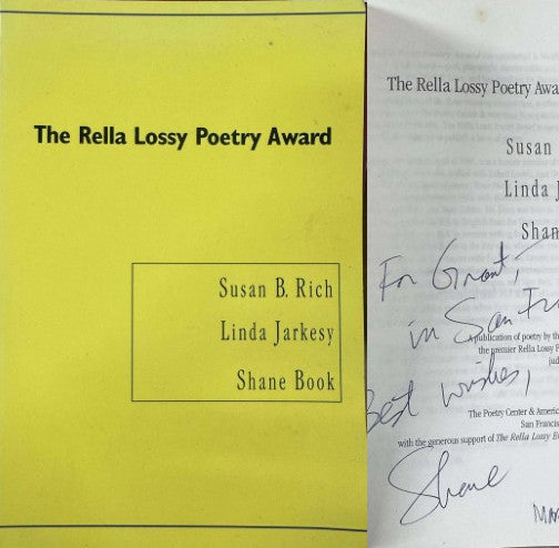 Susan Rich / Linda Jarksey / Shane Book - The Rella Lossy Poetry Award