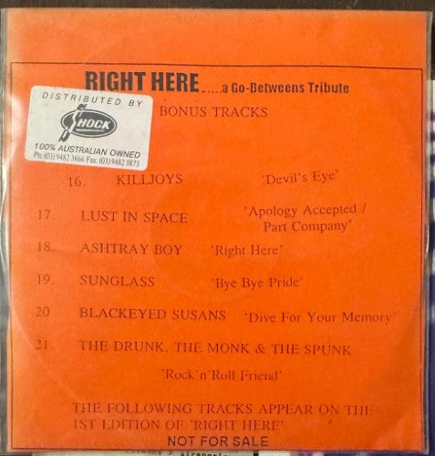 Various - Right Here -  A Go-Betweens Tribute (CD)