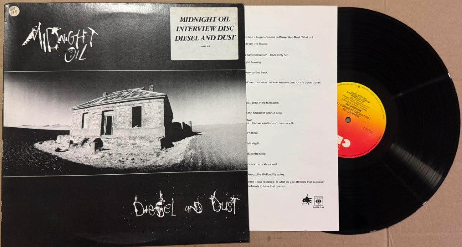 Midnight Oil - Diesel And Dust (Interview Disc) (Vinyl LP)