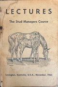 Lectures : The Stud Manager's Course