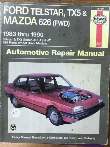 Haynes Service & Repair Manual - Ford Telstar TX5 Mazda 626 FWD (1983-90)