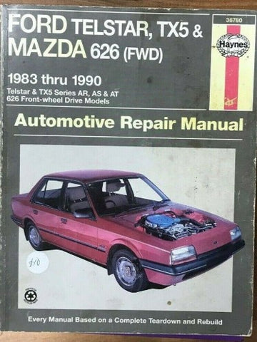 Haynes Service & Repair Manual - Ford Telstar TX5 Mazda 626 FWD (1983-90)