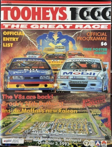 Tooheys 1000 - The Great Race (1993 Official Programme)