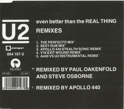 U2 - Even Better Than The Real Thing (Remixes) (CD)