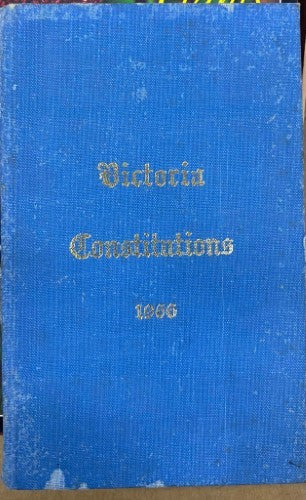 C.W Davis (Grand Secretary) - Victoria Constitutions 1966 (Hardcover)