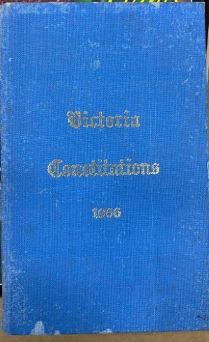 C.W Davis (Grand Secretary) - Victoria Constitutions 1966 (Hardcover)