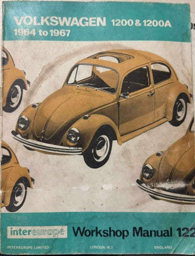 Inter Europe Woprkshop Manual - Volkswagen 1200 & 1200A - 1964-67