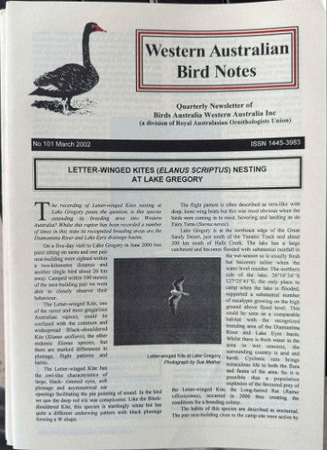 Western Australian Bird Notes #101 (Mar 2002)