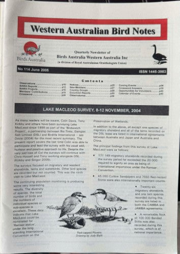 Western Australian Bird Notes #114 (June 2005)
