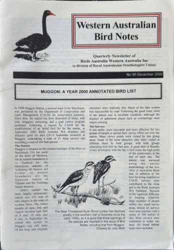 Western Australian Bird Notes #96 (Dec 2000)