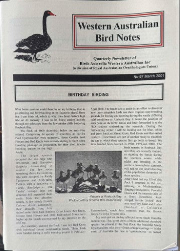 Western Australian Bird Notes #97 (Mar 2001)
