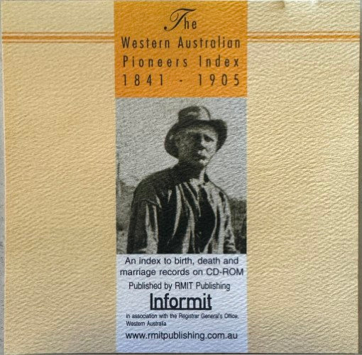 Pioneers Index - The Western Australian 1841-1905 (CD)
