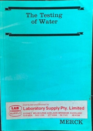 E Merck - The Testing Of Water