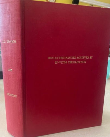 John Yovich - Human Pregnancies Achieved By In-Vitro Fertilization (Hardcover)