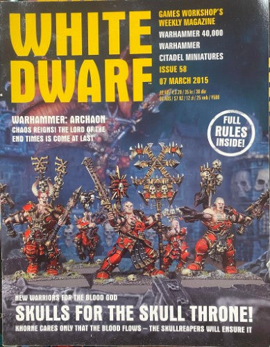 White Dwarf #58 (7 March 2015)