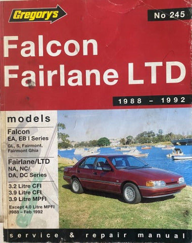 Gregory's Service & Repair Manual - #245 - Ford Falcon Fairlane LTD 1988-1992