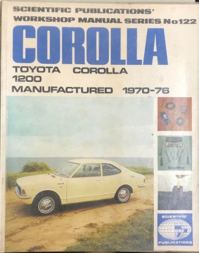 Scientific Publications DIY Workshop Manual - #122 - Toyota Corolla 1200 (1970-76)
