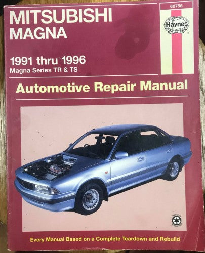 Haynes Service & Repair Manual - Mitsubishi Magna TR & TS Series (1991-1996)