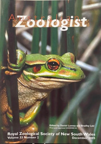 Daniel Lunney / Bradley Law (Editors) - Australian Zoologist Vol 33 #2